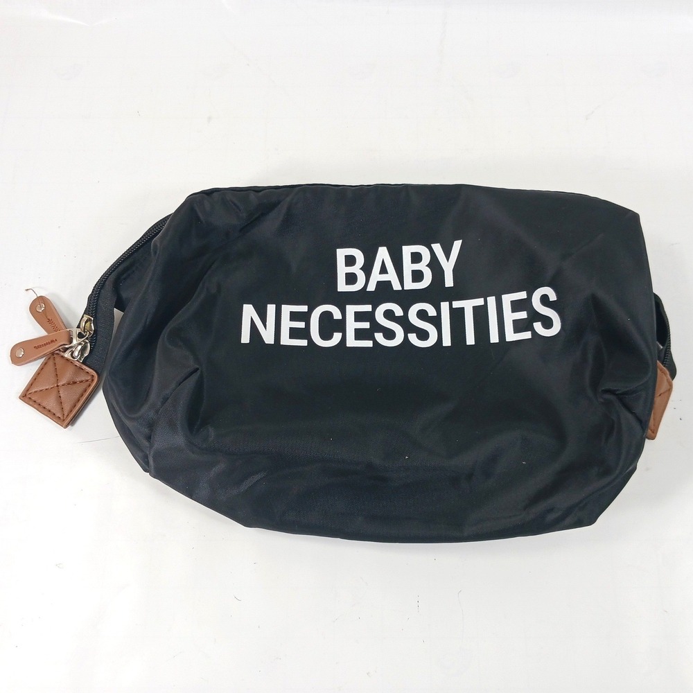 Childhome Baby Necessities Toiletry Bag Black Water Repellent Diaper Pouch